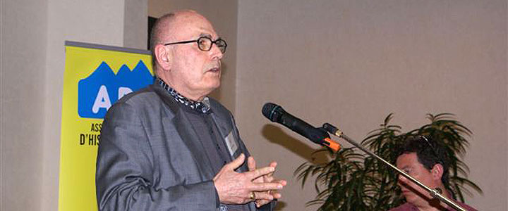 Gilbert Meynier à Evian, le 17 mars 2012, colloque organisé à Évian pour le cinquantenaire des accords, © Michel Tréboz